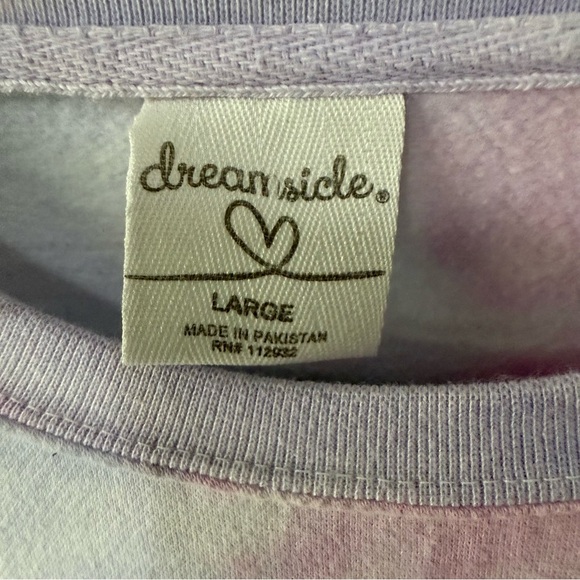 Creamsicle Women’s Tie-Dye Sweatshirt in Pink and Purple - Picture 3 of 8